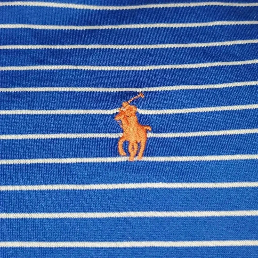 MENS Ralph Lauren Golf Polo 100% Supima Cotton L Striped